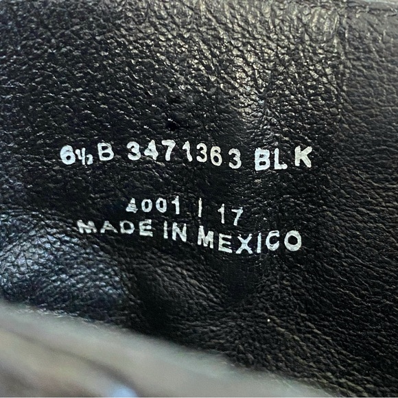 FRYE Veronica black leather silver buckle top detail flat short ankle boots - Picture 10 of 11